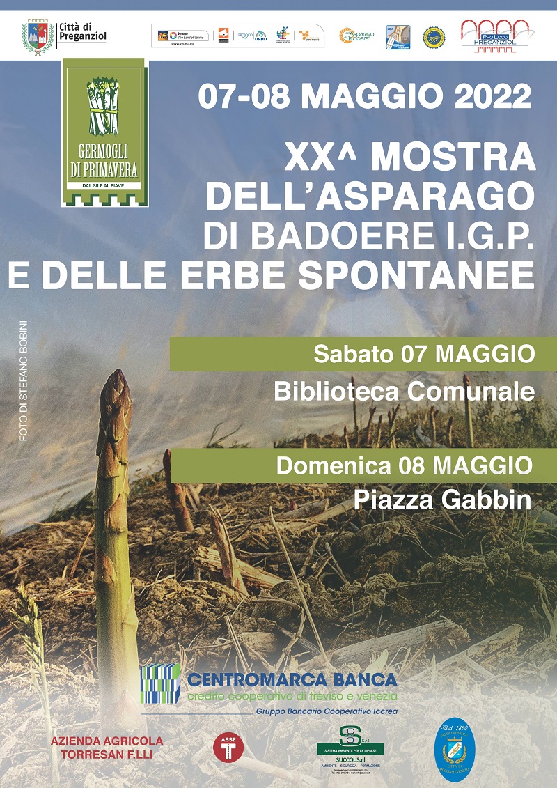 XX^ Mostra dell’asparago di Badoere e delle erbe spontanee 7 e 8 maggio 2022