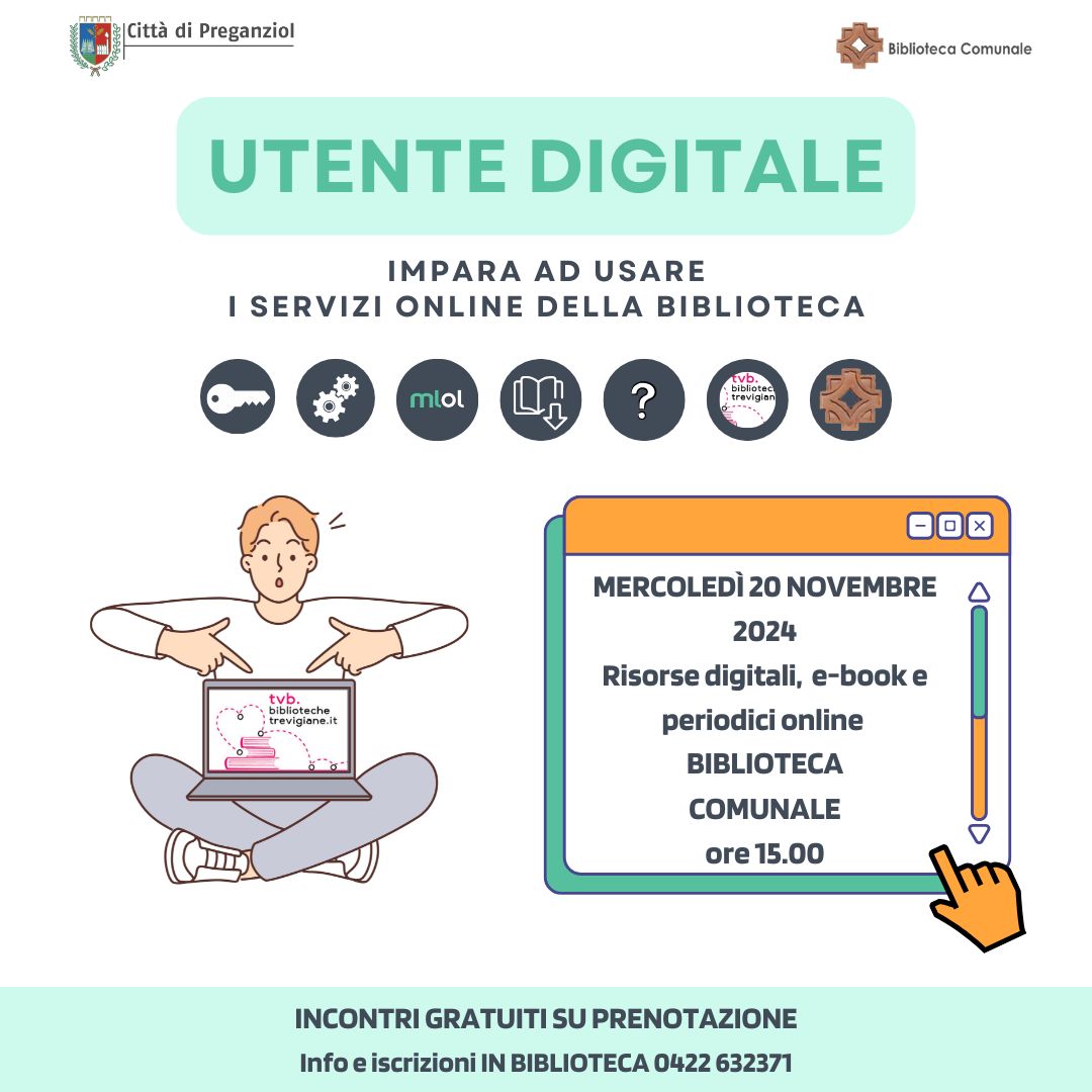 BIBLIOTECA: utente digitale incontri