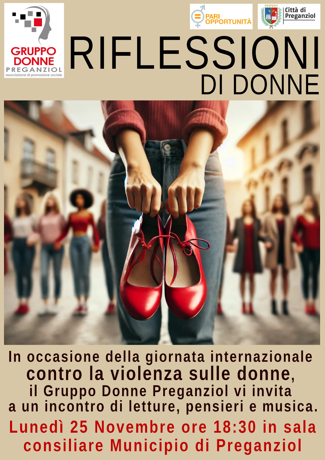 RIFLESSIONI DI DONNE – lunedì 25 novembre 2024